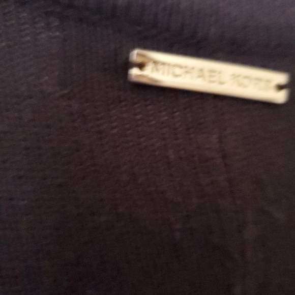 Michael Kors Brown Knit Pancho Sweater Fringe Tassels Women's Size L/XL - Picture 6 of 9